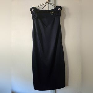 Connected Apparel Navy Blue Dress